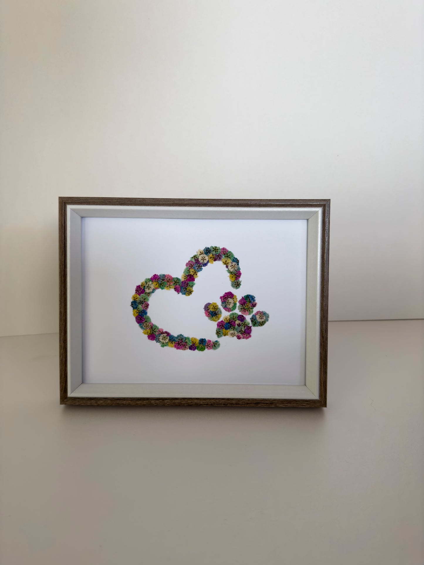 Original Pressed Gypsophila Animal Range - 'Highland Cow'