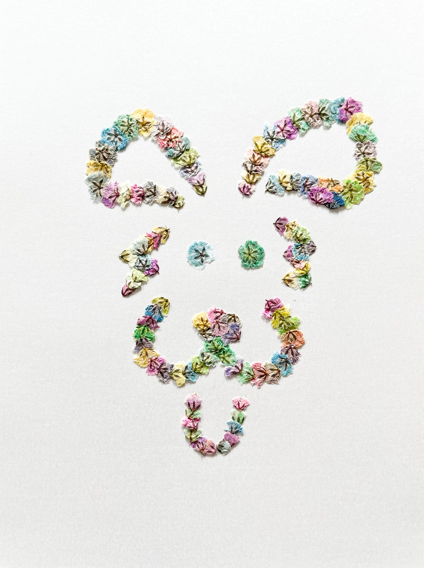 Original Pressed Gypsophila Animal Range - 'Cartoon Dog'