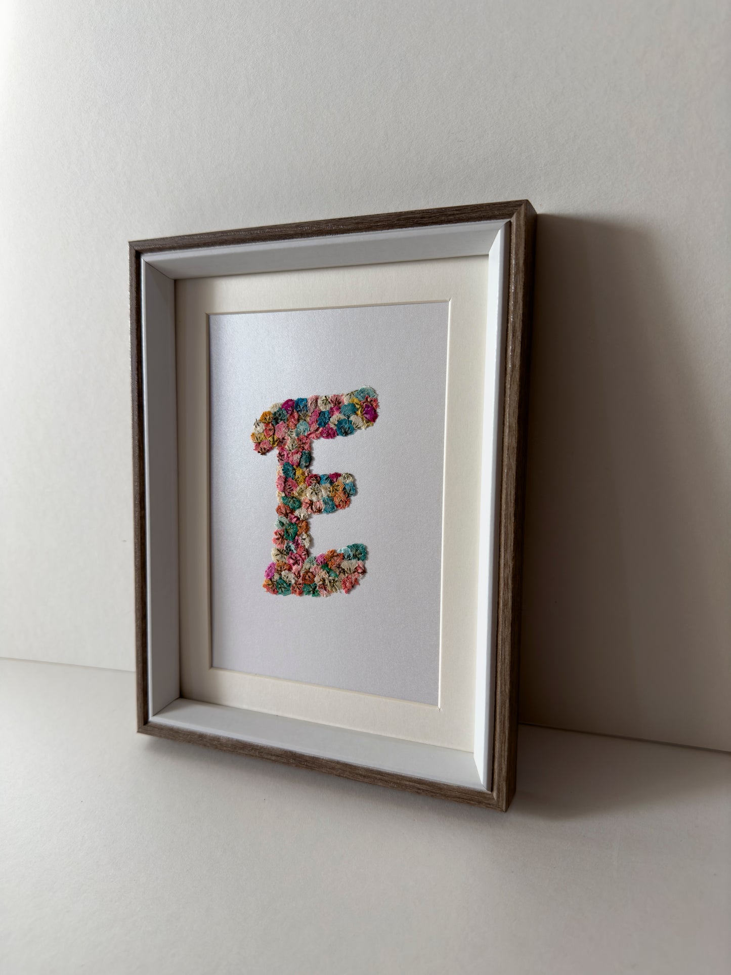Original Pressed Gypsophila Letters - 'E'