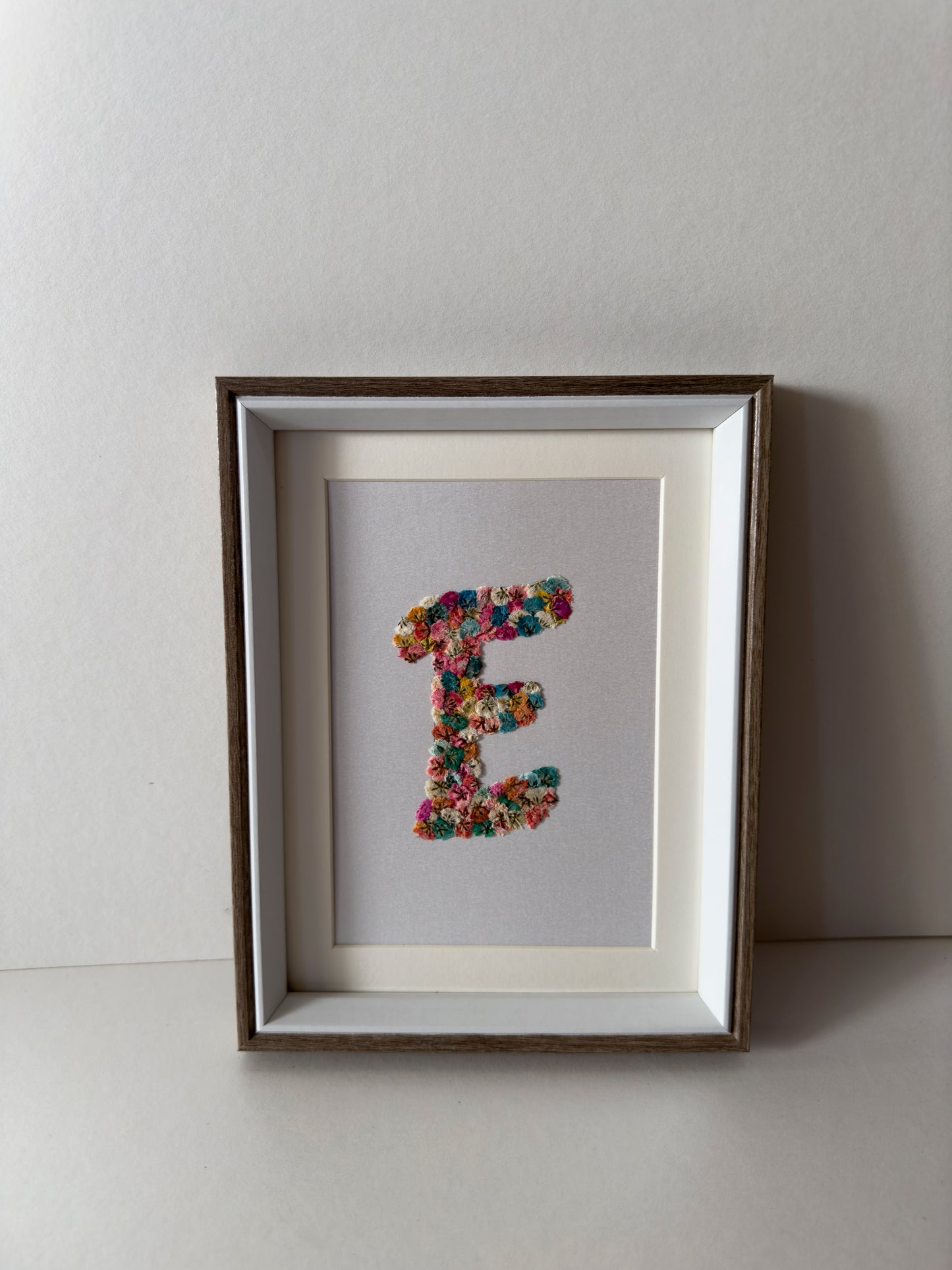 Original Pressed Gypsophila Letters - 'E'